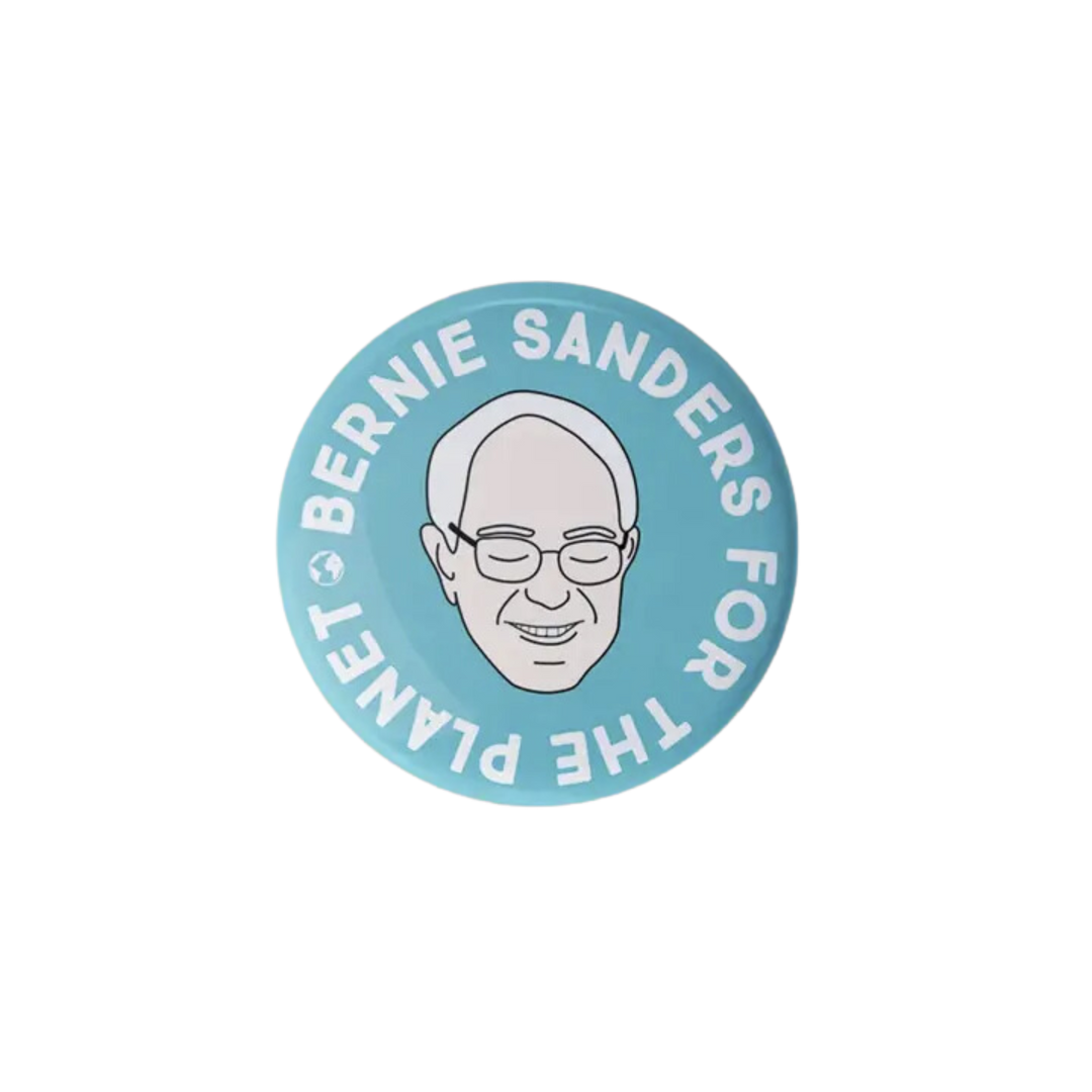 Bernie Sanders For the Planet Pinback Button
