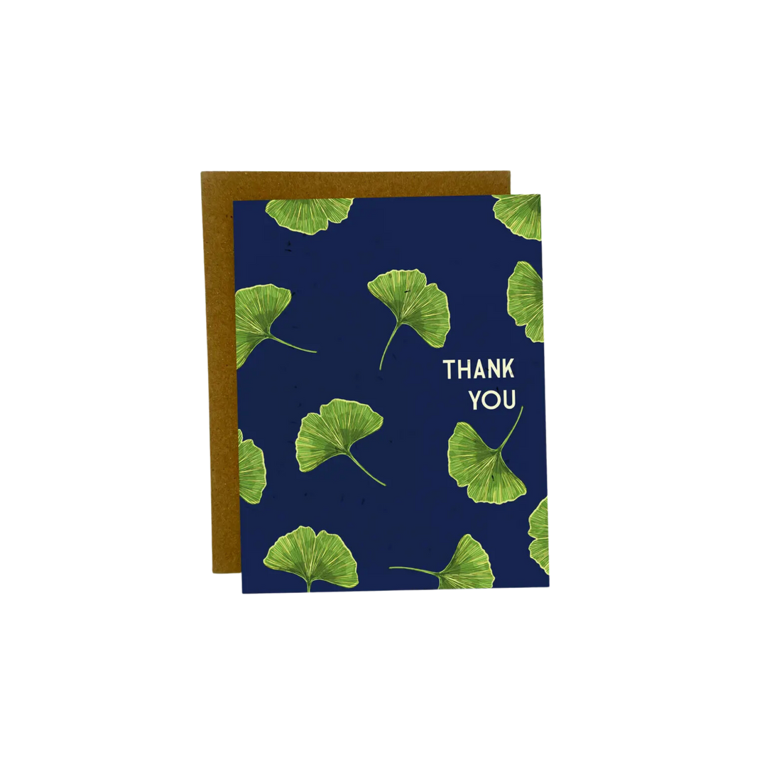 Gingko Thank You Card