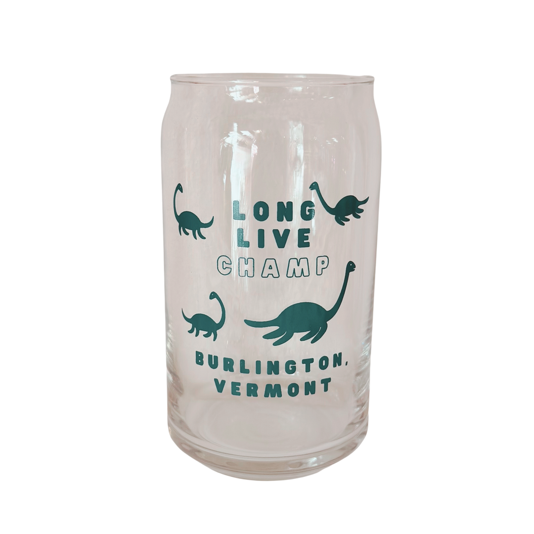 Long Live Champ Lake Champlain Monster Glass Can - 16oz