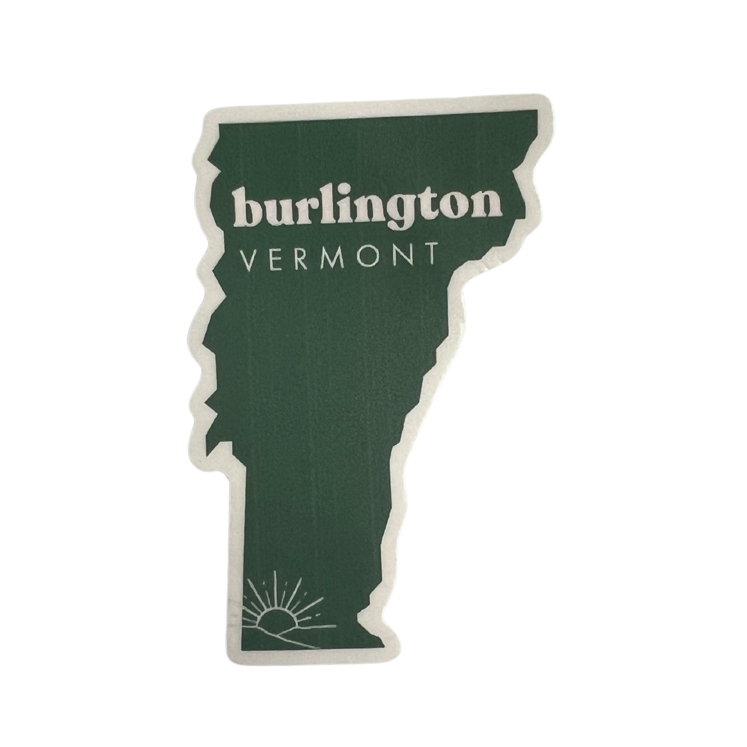 Burlington Vermont Silhouette Sticker