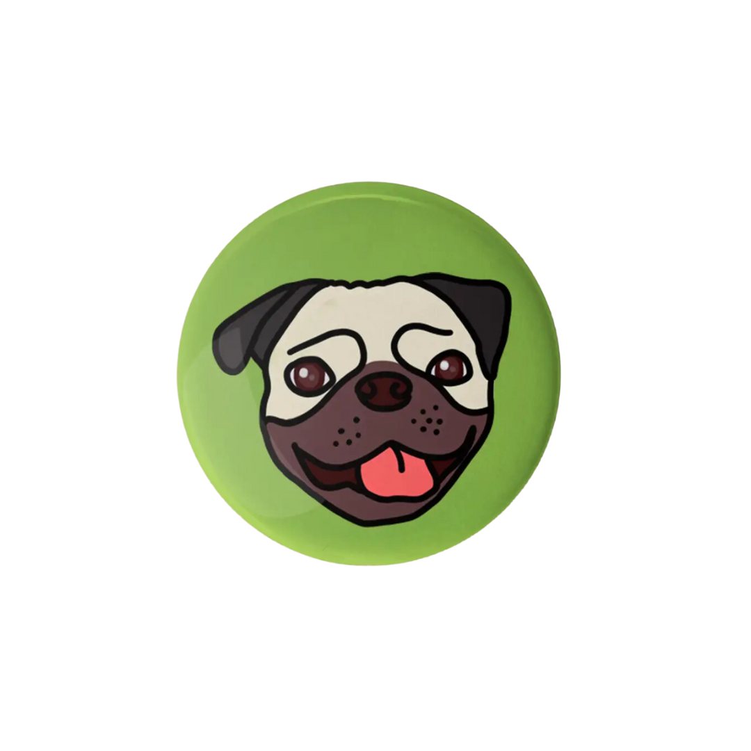 Pug Pinback Button