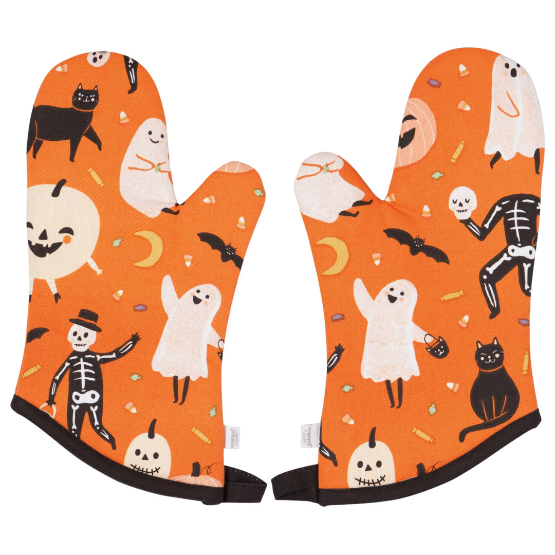 Boo Crew Halloween Oven Mitts Set of 2