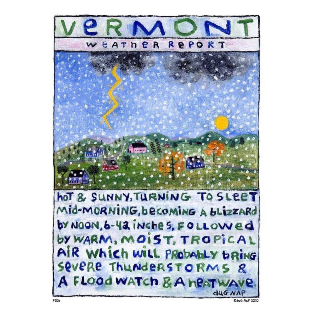 VT Weather Art Print (8.5"x11")