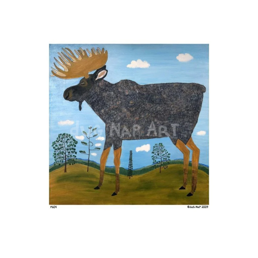 Moose Art Print (8.5"x11")