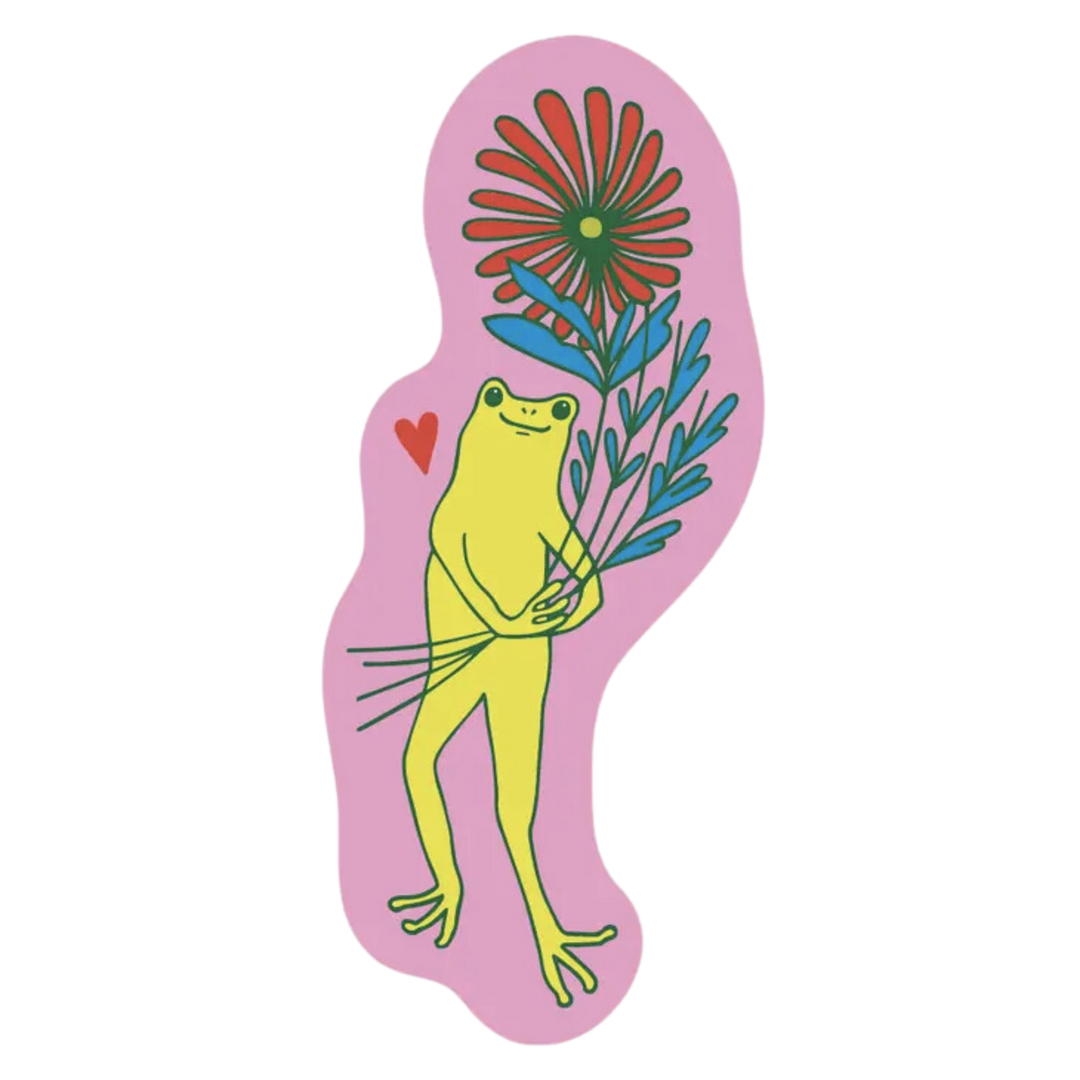 Froggy Bouquet Sticker