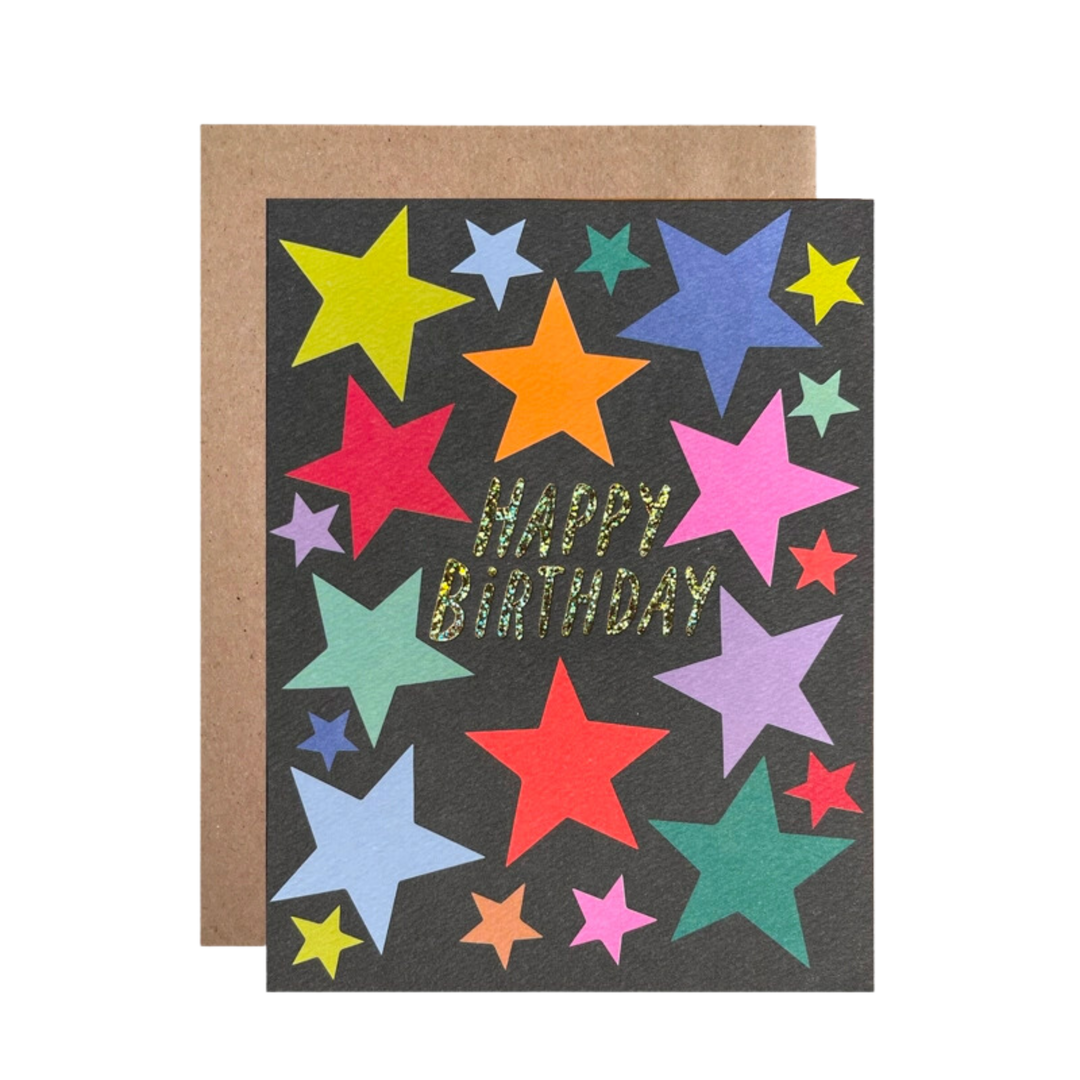Happy Birthday Stars Card