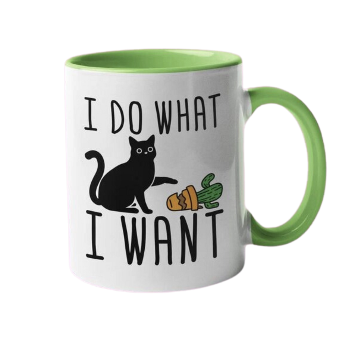 I Do What I Want - Funny Cat Coffee Mug