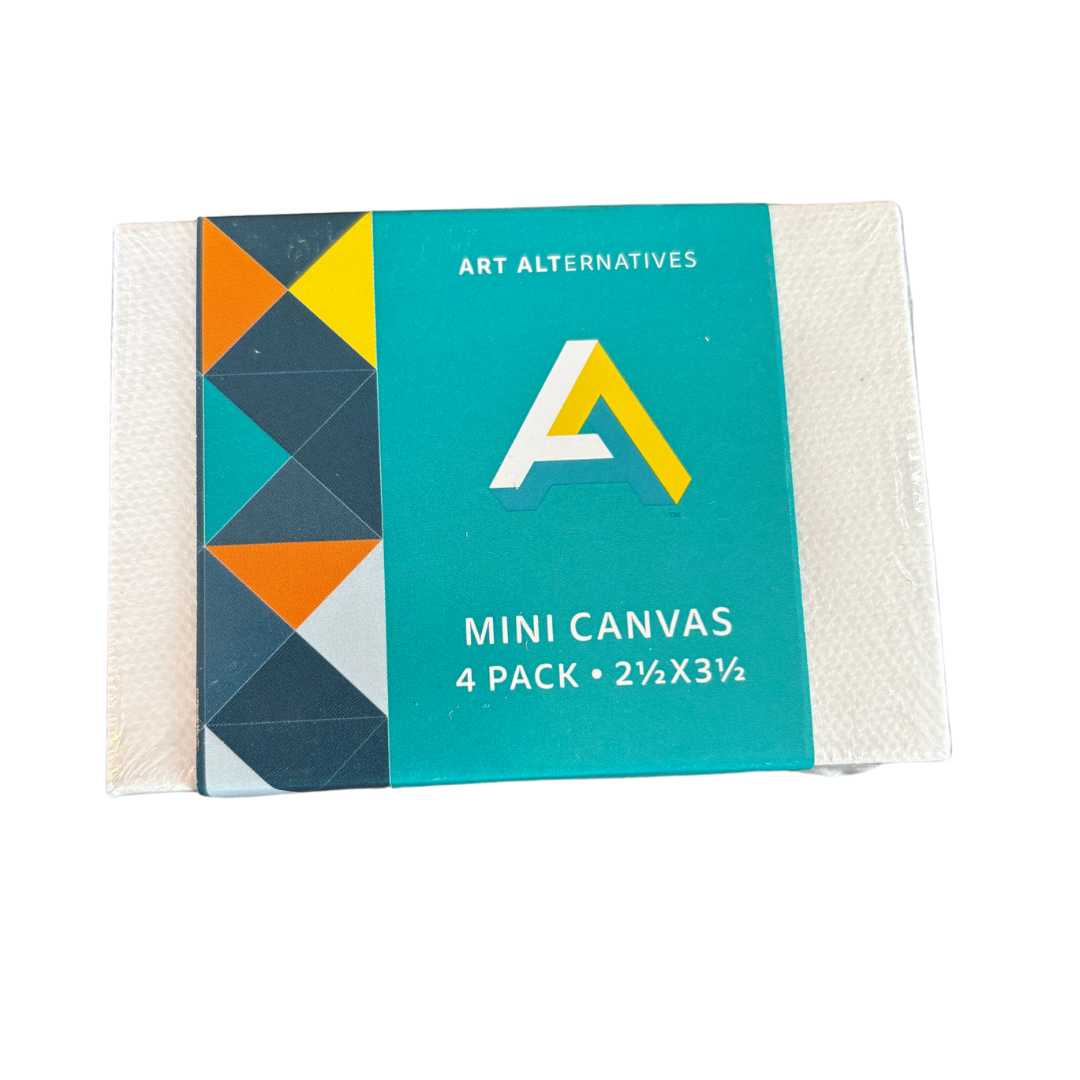 Art Alternatives Mini Canvas 4-Pack 2.5"x3.5"