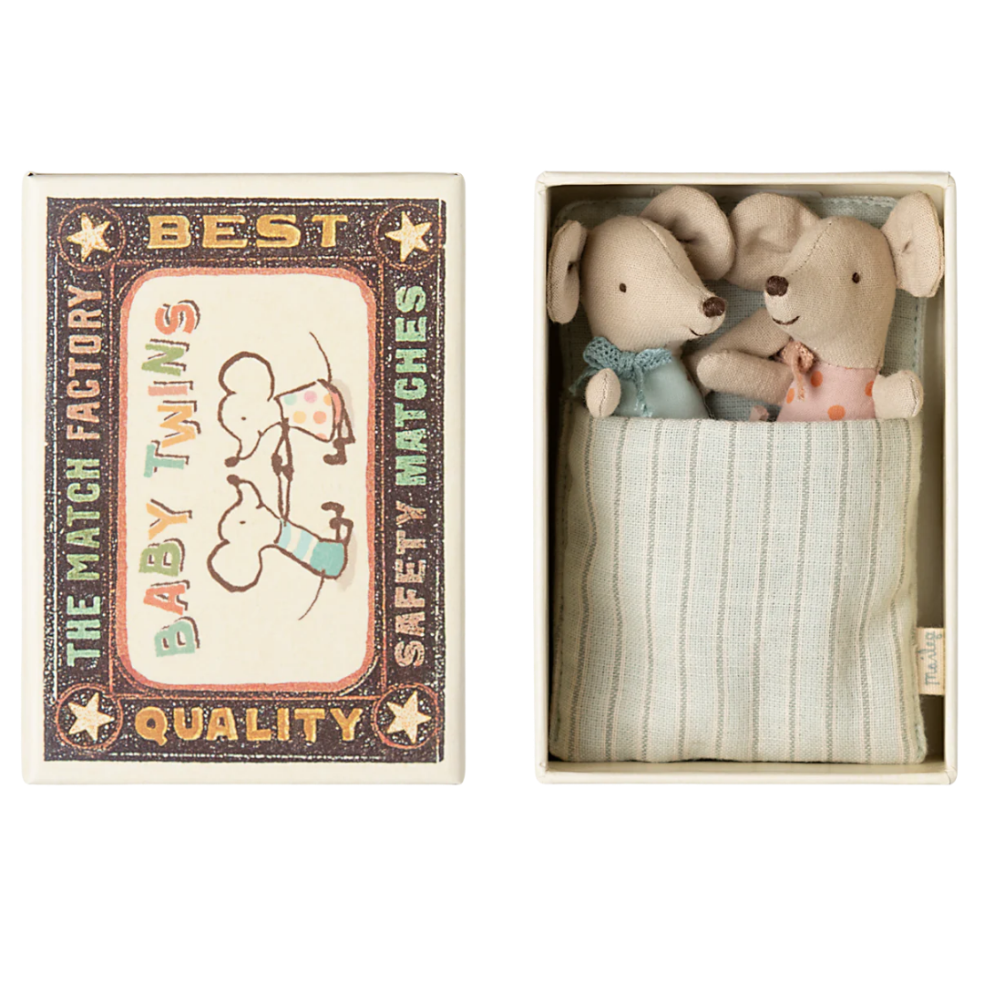 Twins, Baby Mice in Matchbox
