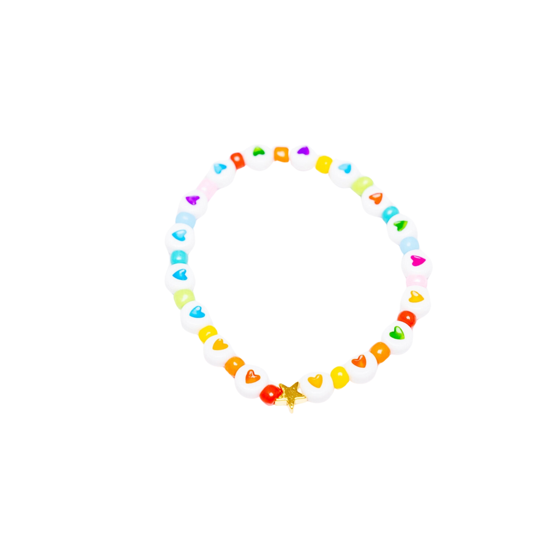 Rainbow Hearts Bracelet