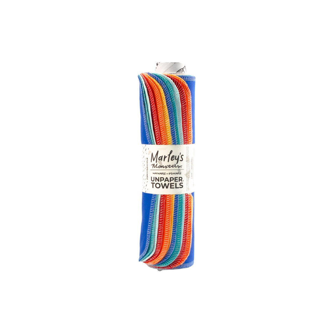 12 pack Rolled Unpaper Towels: Specialty Solids Sets - Sunrise