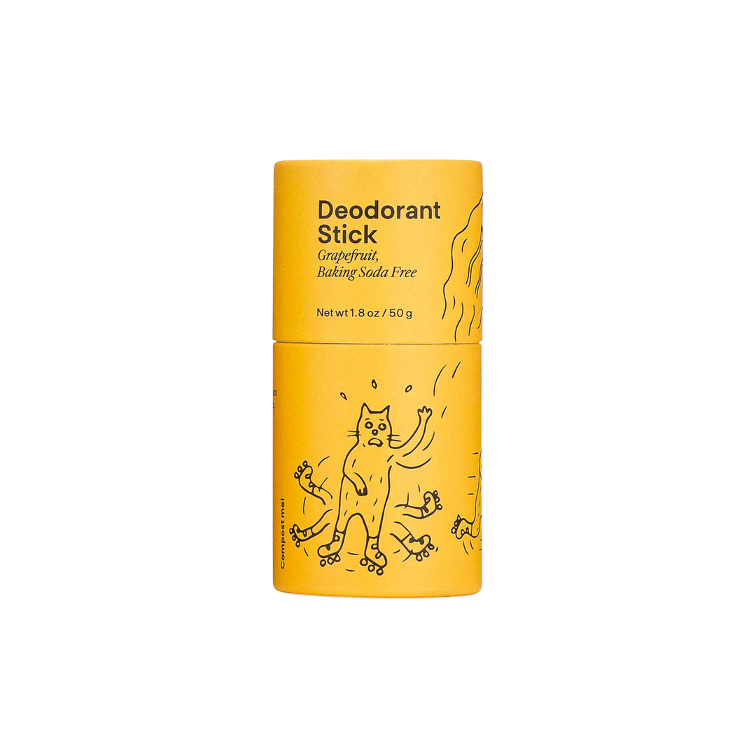 Grapefruit Baking Soda Free Deodorant Stick