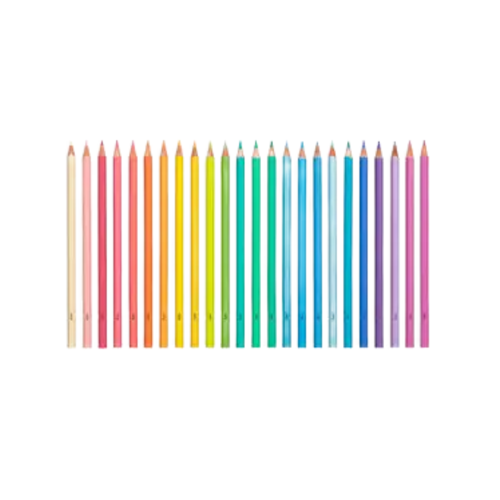 Pastel Hues Colored Pencils - Set of 24
