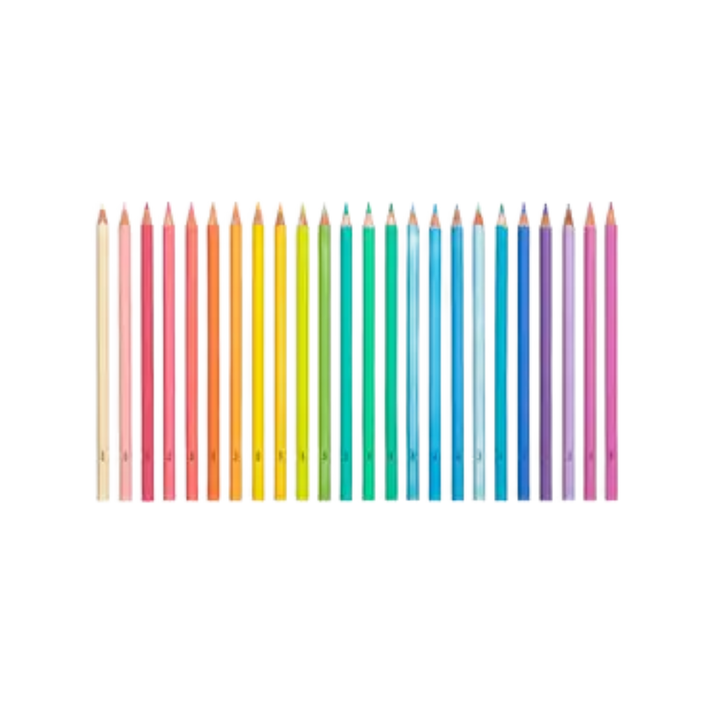 Pastel Hues Colored Pencils - Set of 24