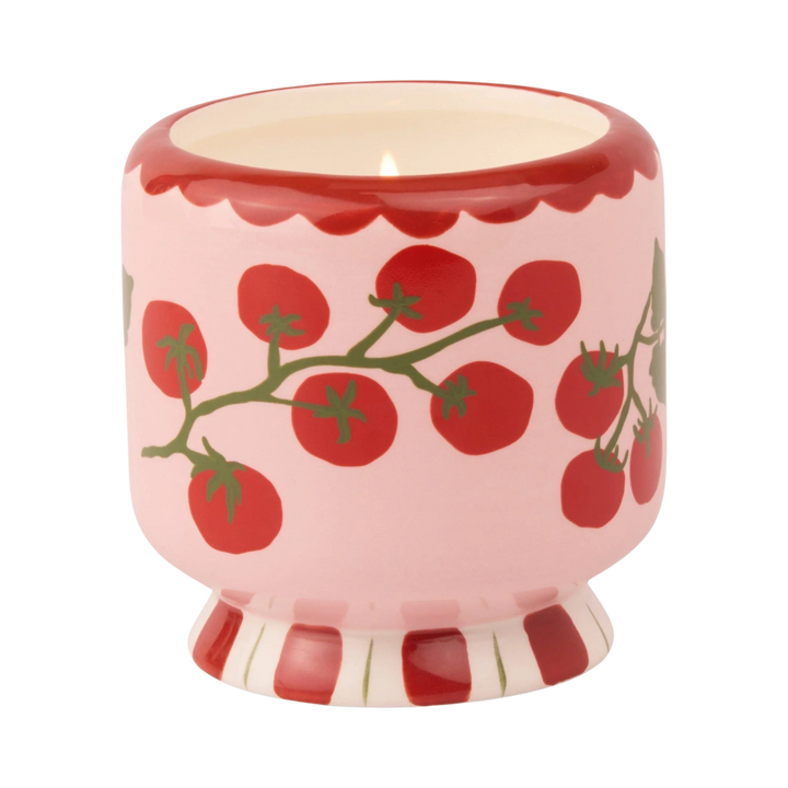 A Dopo 8oz Handpainted Ceramic Candle