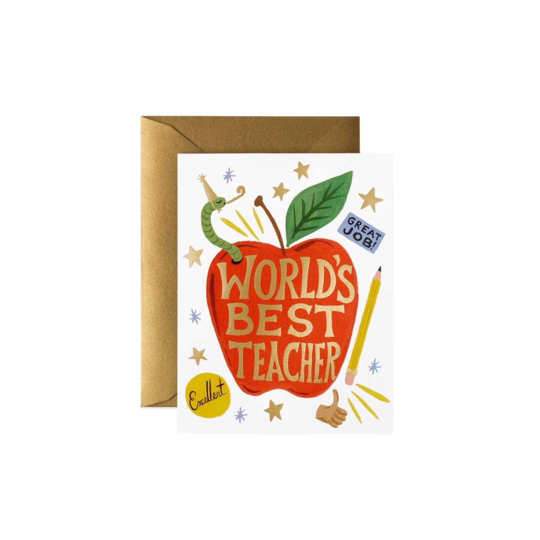 World's Best Teacher Card
