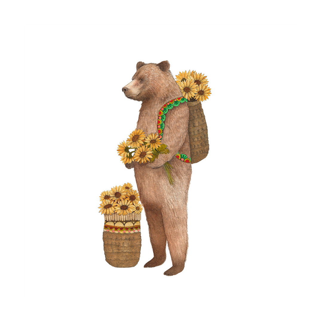 Flower Messenger: The Bear - Art Print