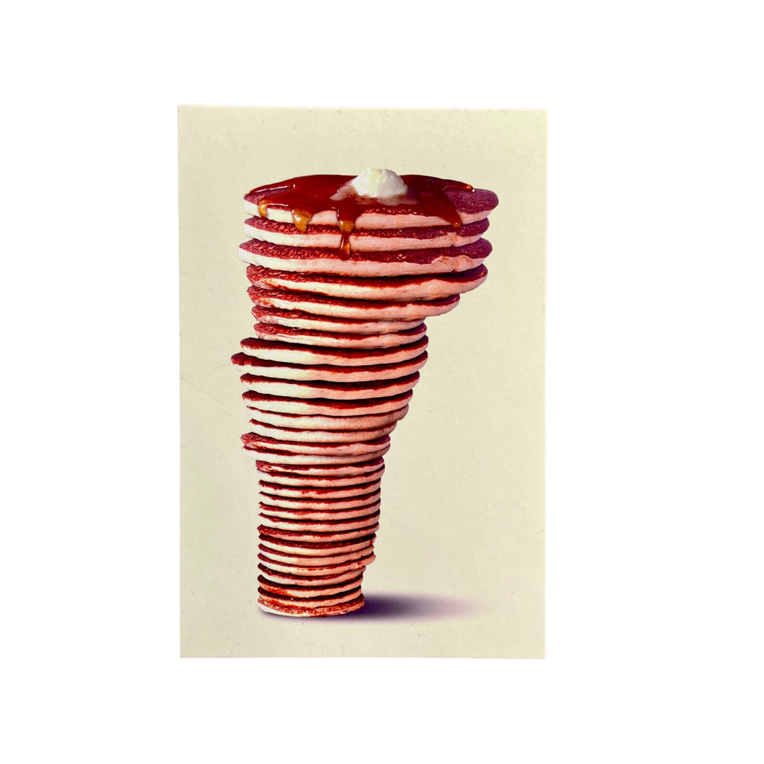 Vermont Pancake Stack Postcard