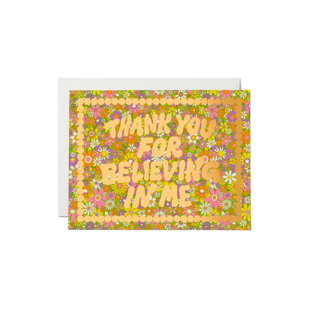 Believe In Me Thank You Card