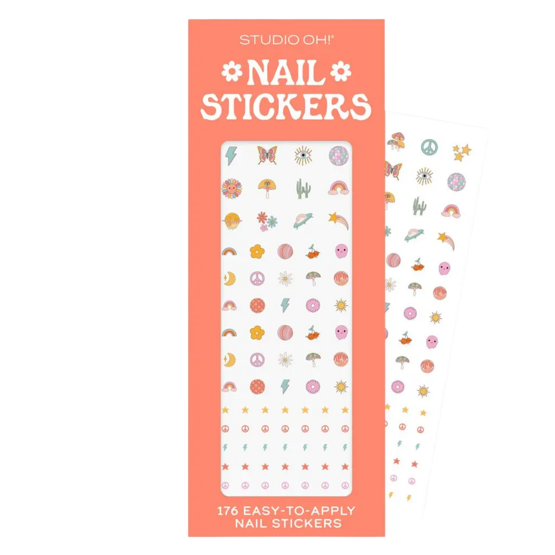 Peace Out Nail Stickers