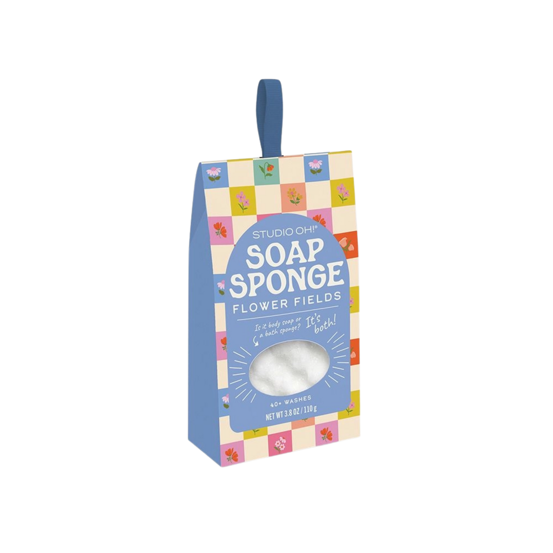 Checkerboard Blooms Soap Sponge