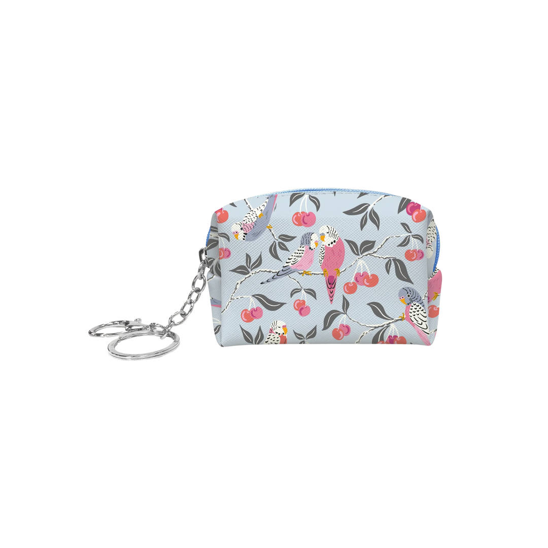 Birds in the Cherry Tree Key Chain Pouch