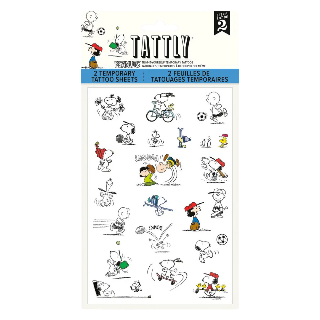 Peanuts Sports Tattoo Sheet