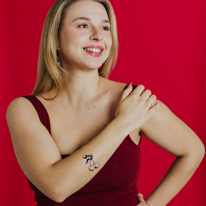 Cherries Tattoo Pair