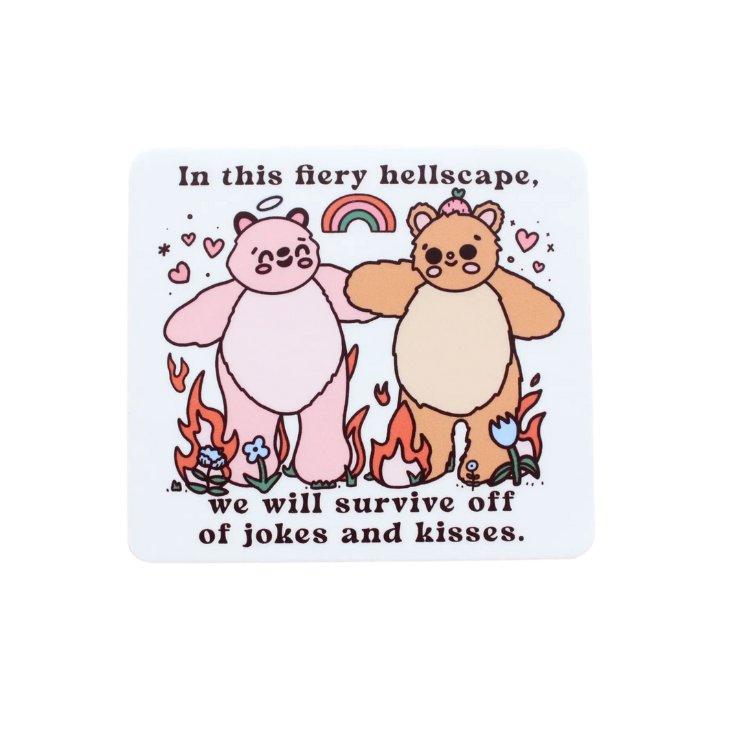 Fiery Hellscape Sticker
