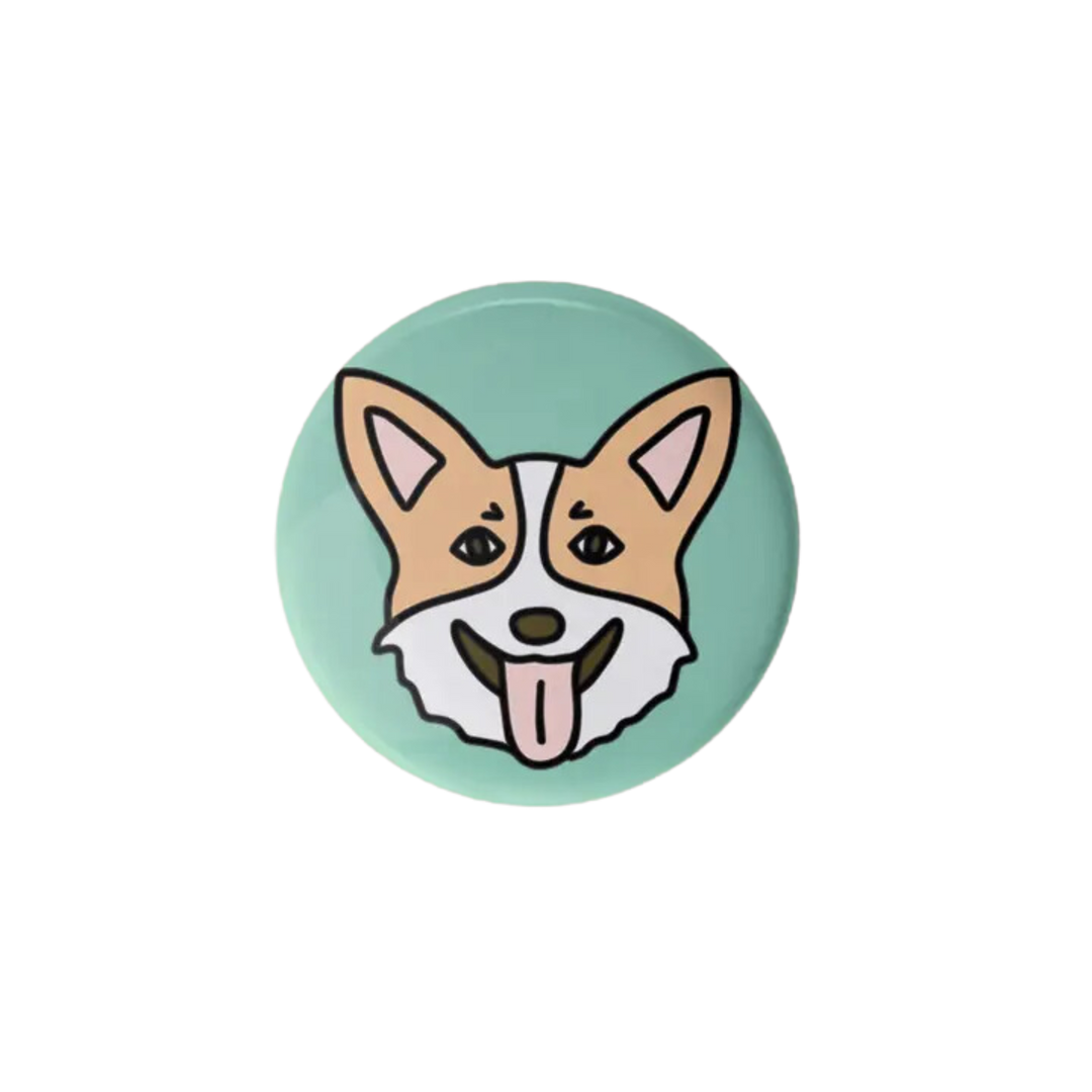 Corgi Pinback Button