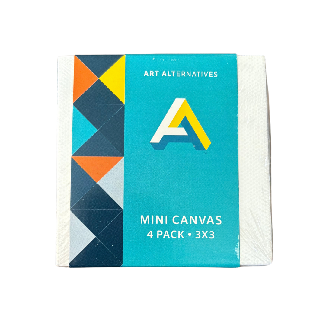 Art Alternatives Mini Canvas 4-Pack 3"x3"