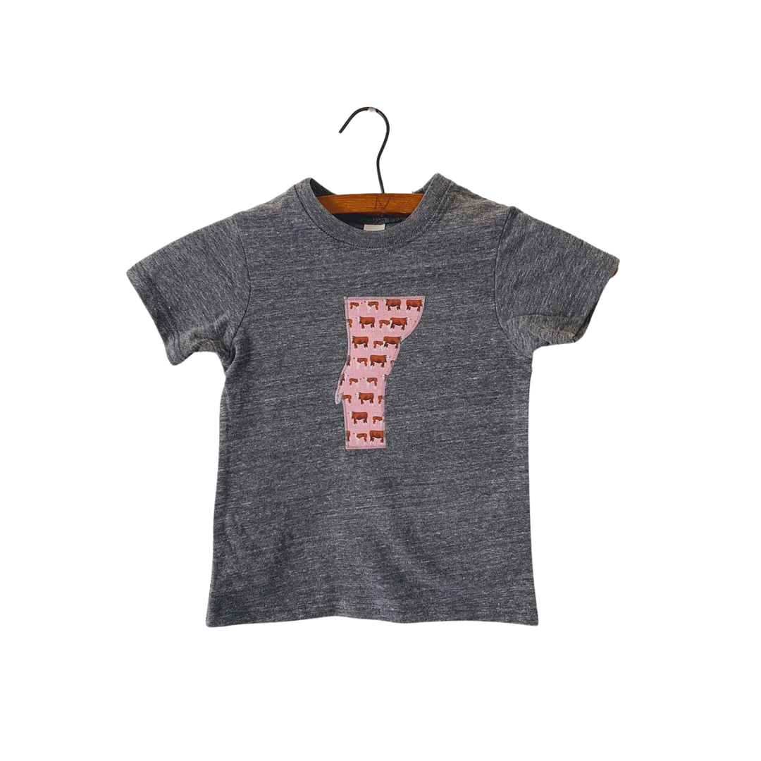 VT Toddler Tee - Pink Cow