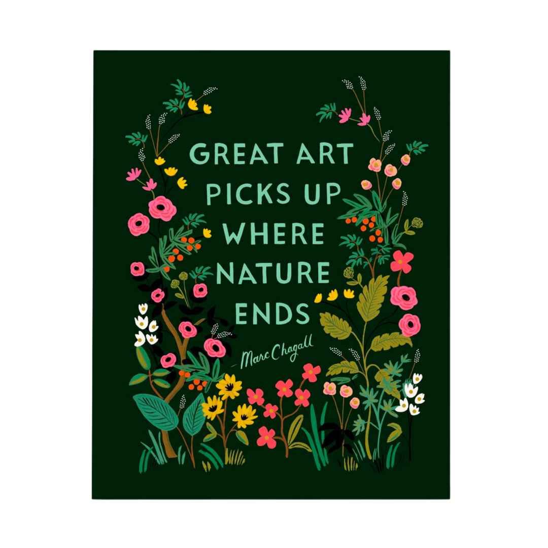Chagall Quote Art Print