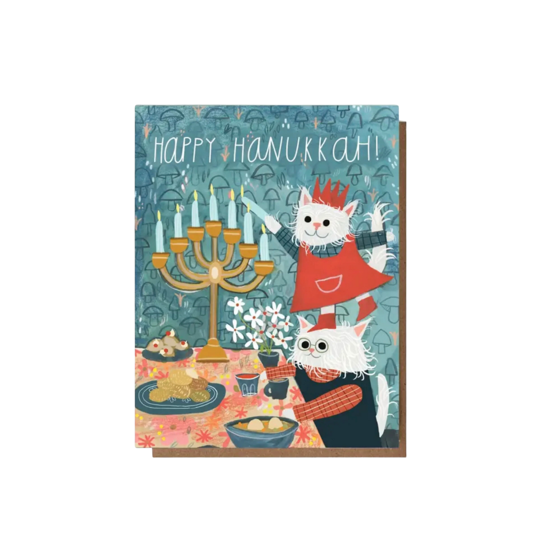 HAPPY HANUKKAH Cats Card