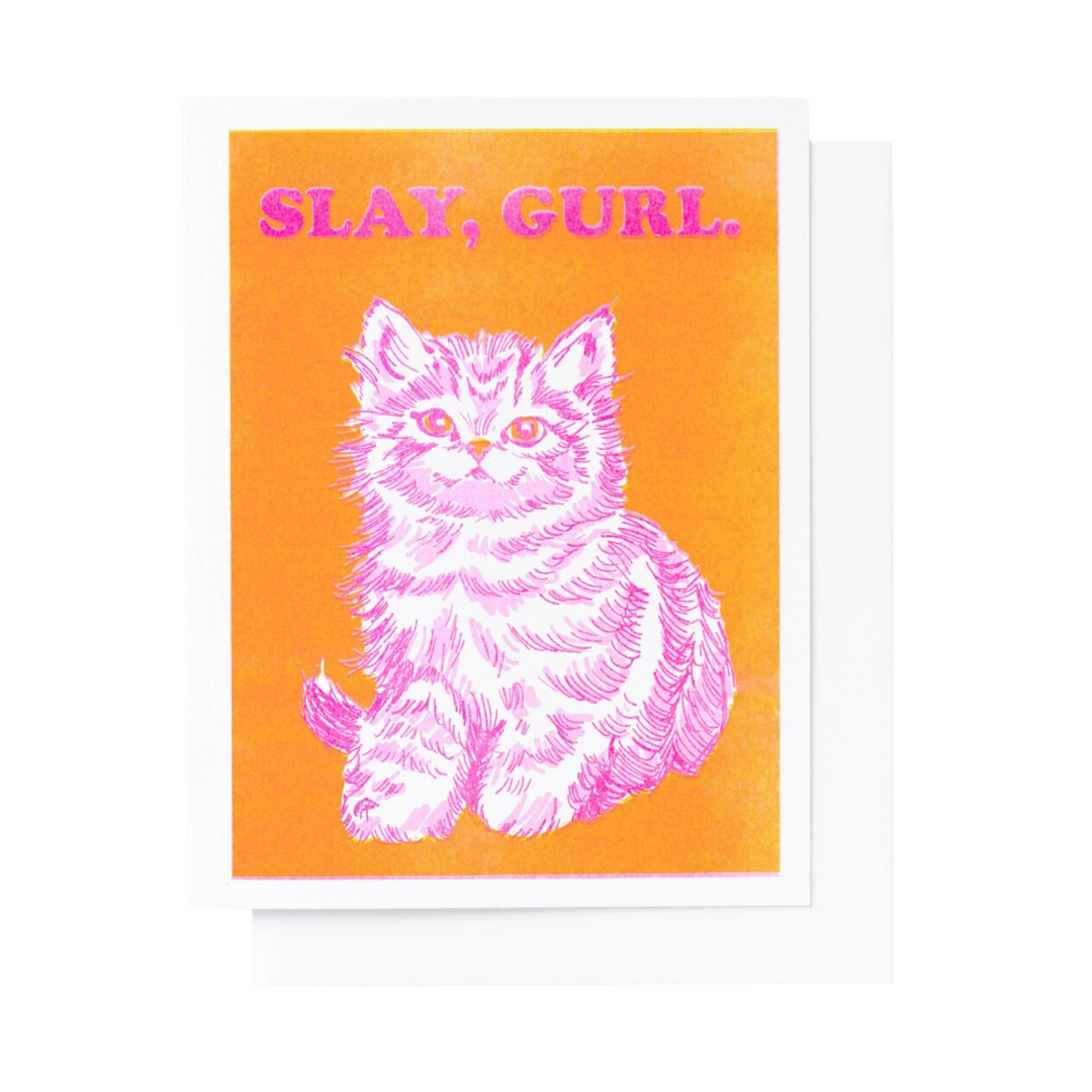 Slay Gurl Risograph Card