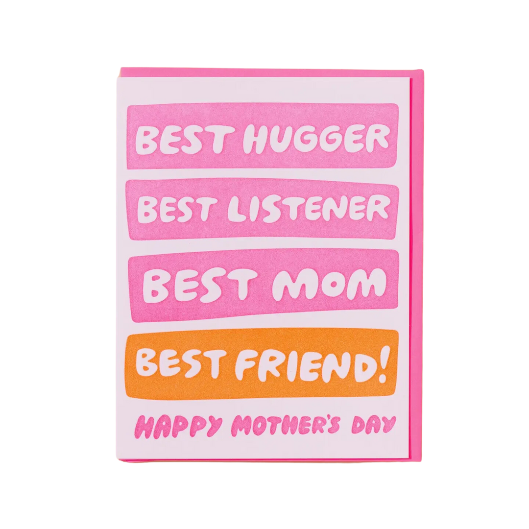 Best Hugger/Listener/Mom/Friend Card