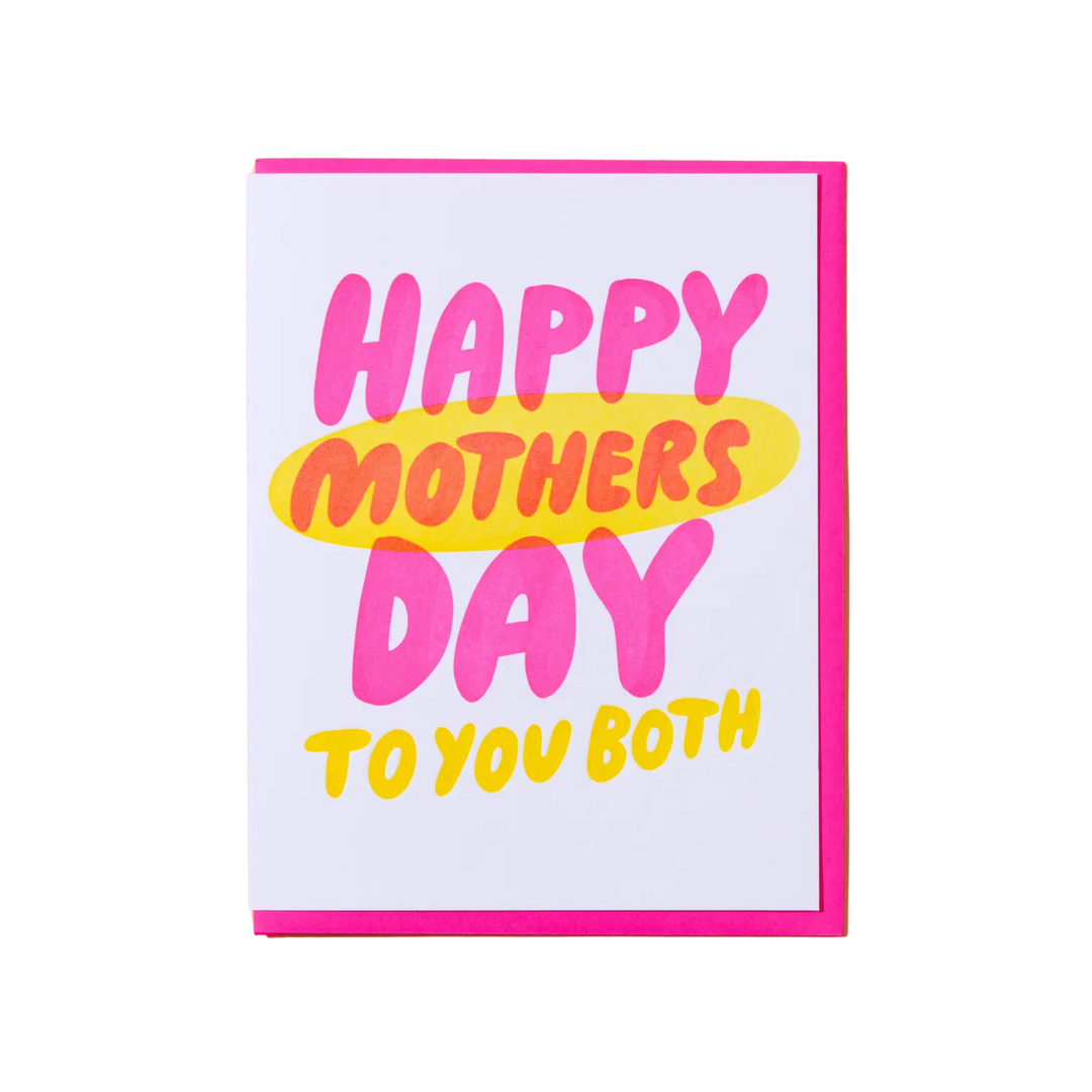 Two Mothers Day Lgbtq Mother's Day Letterpress Greeting Card