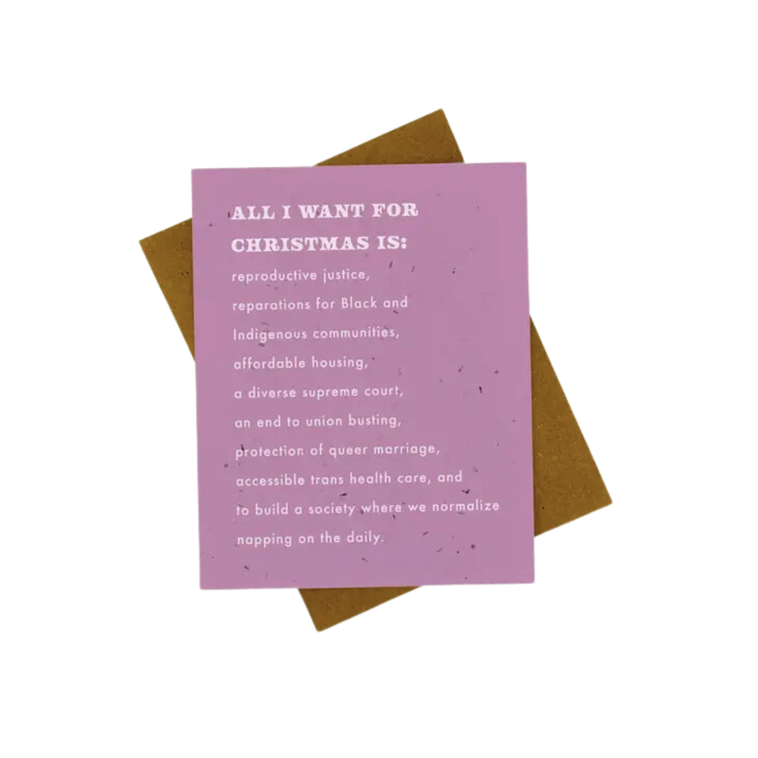 All I Want For Christmas Is To Nap On the Daily Card