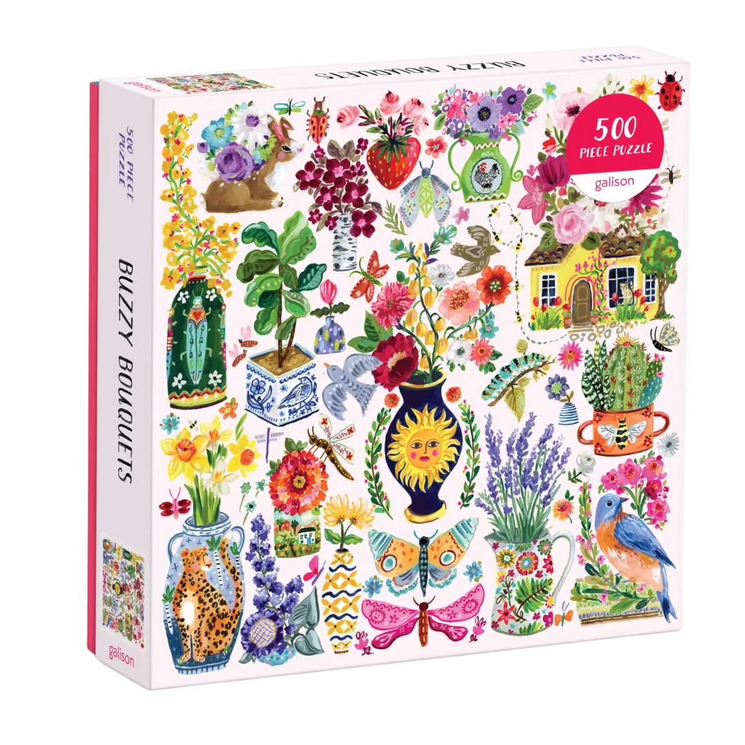 Buzzy Bouquets 500 Piece Jigsaw Puzzle