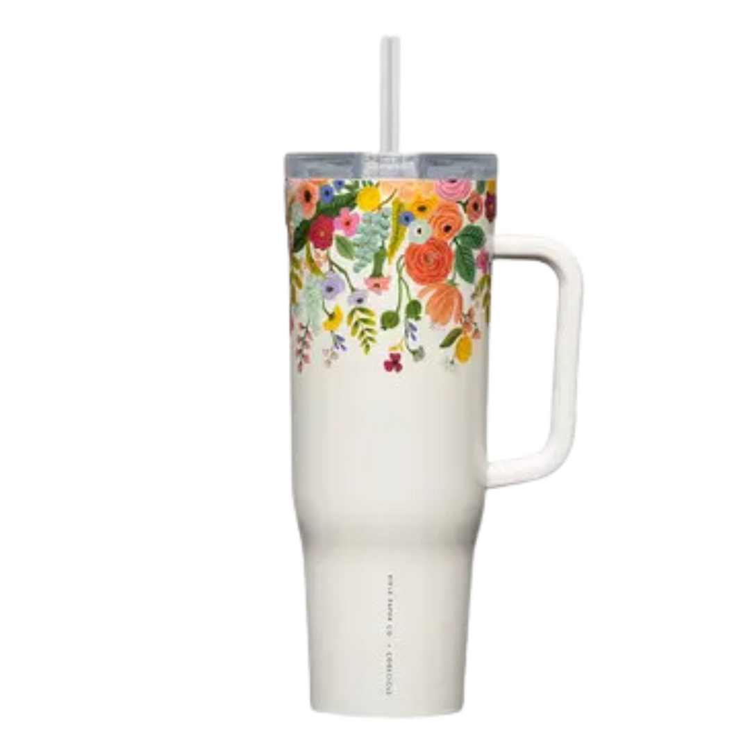 40oz Rifle Paper Cruiser - Garden Party Cream