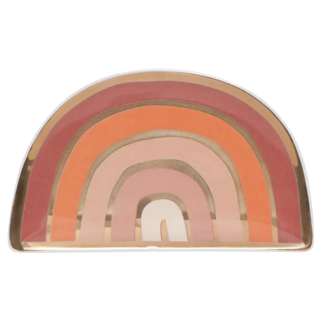 Solstice Rainbow Shaped Ceramic Trinket Tray