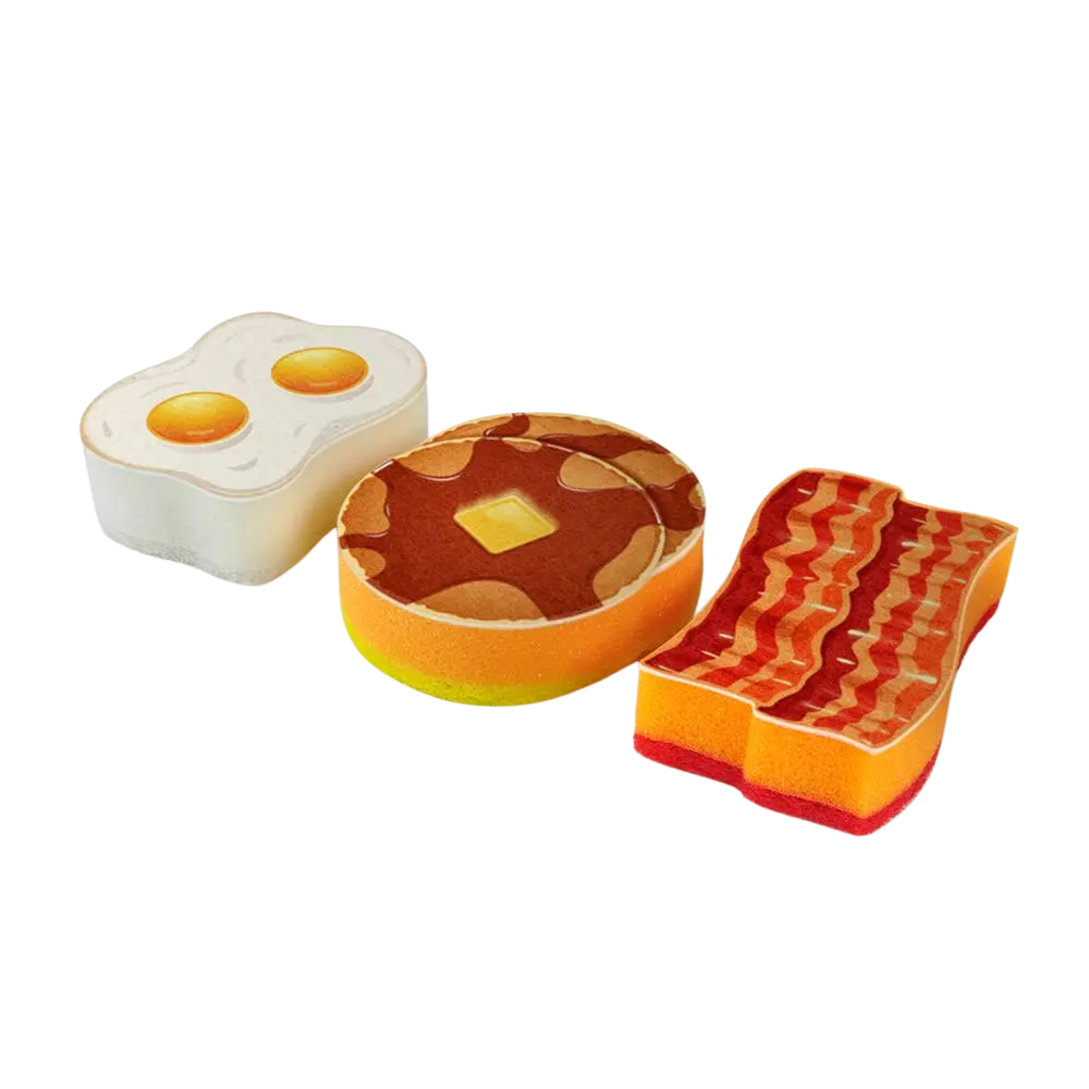 The Breakfast Scrub Sponges (3 ct)