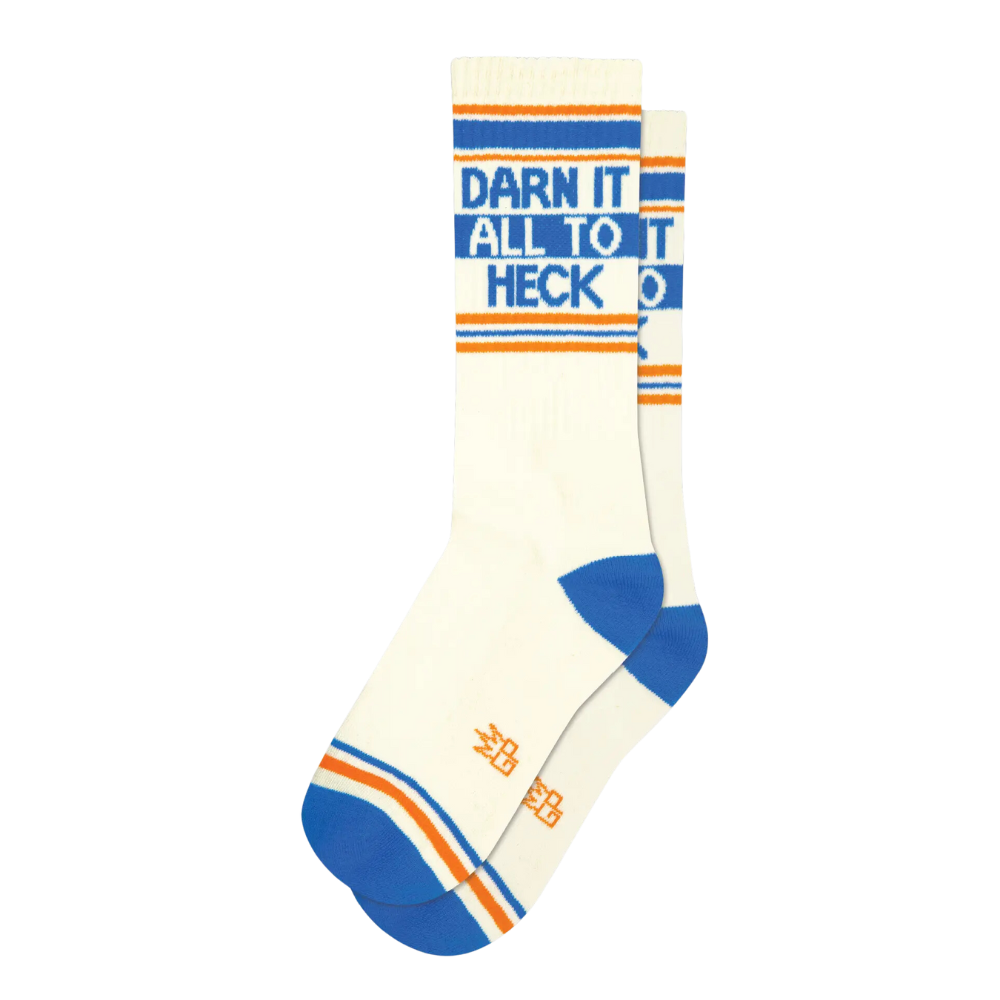 Darn It All To Heck Gym Crew Socks