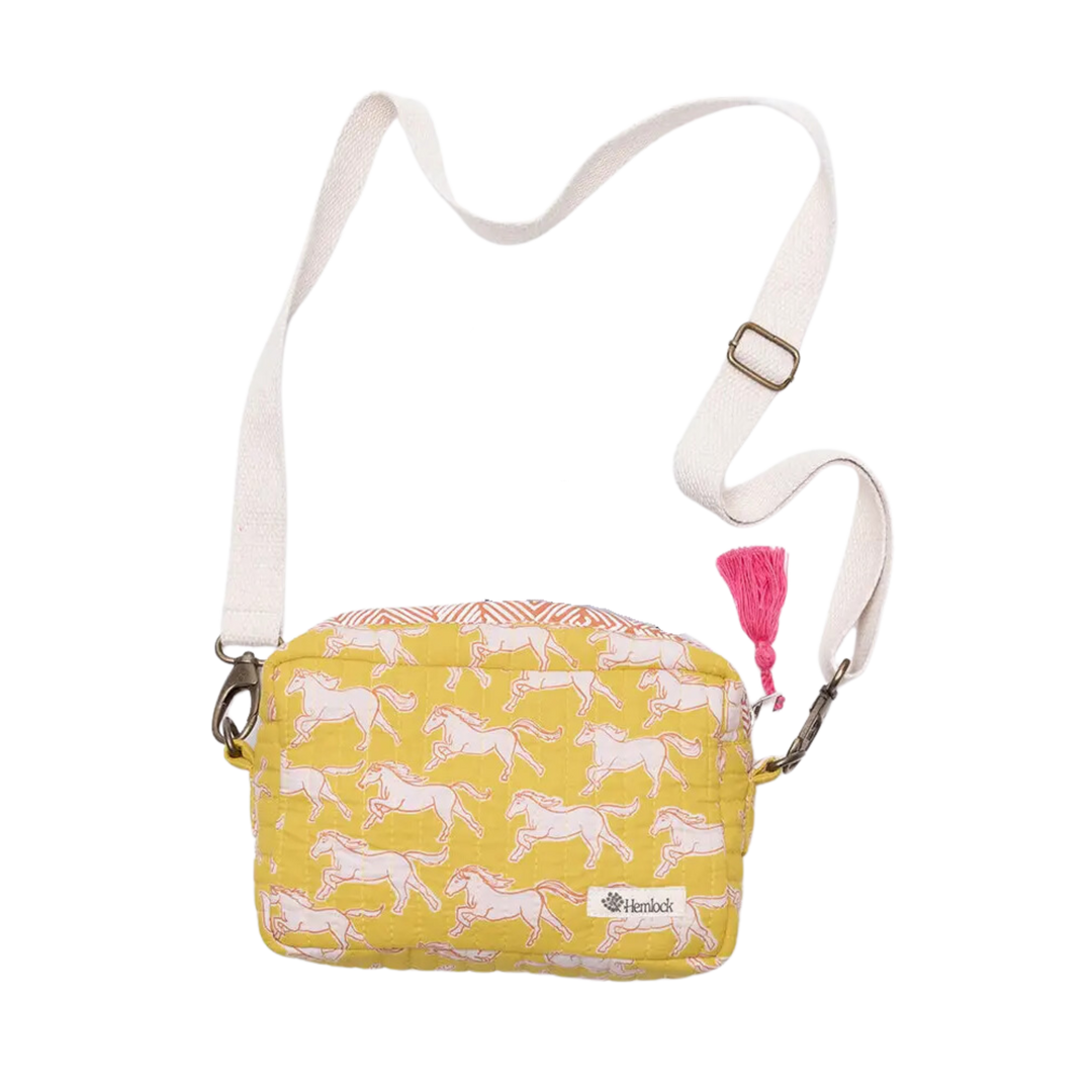 Horses Quilted Cross Body
