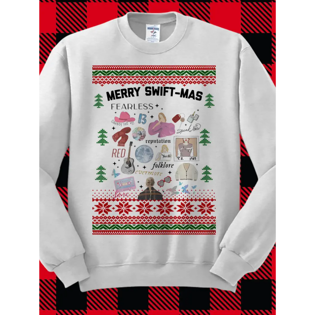 Merry Swift-Mas - Taylor Ugly Christmas Sweatshirt