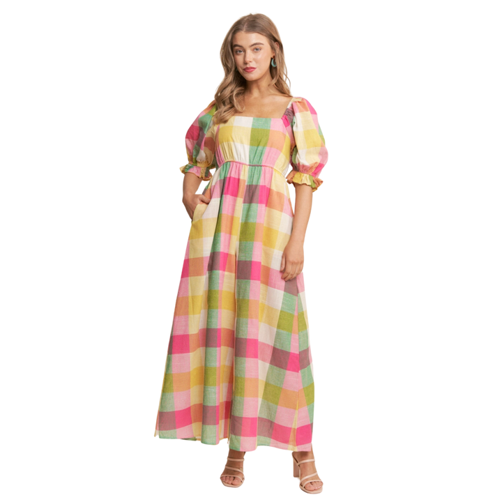 Checkered Multi-Color Jumpsuit