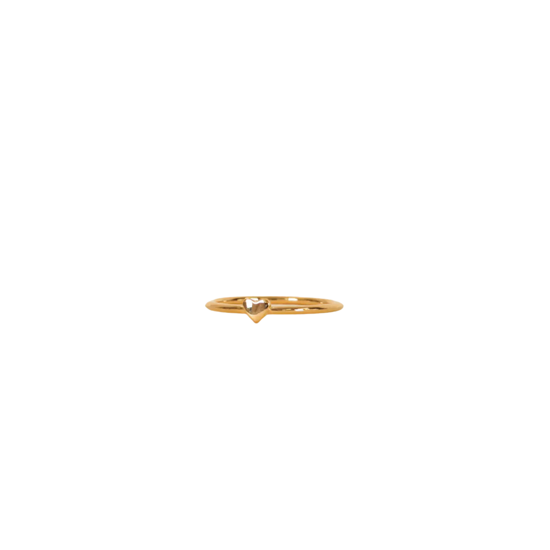 Gold Rings - Gold Heart