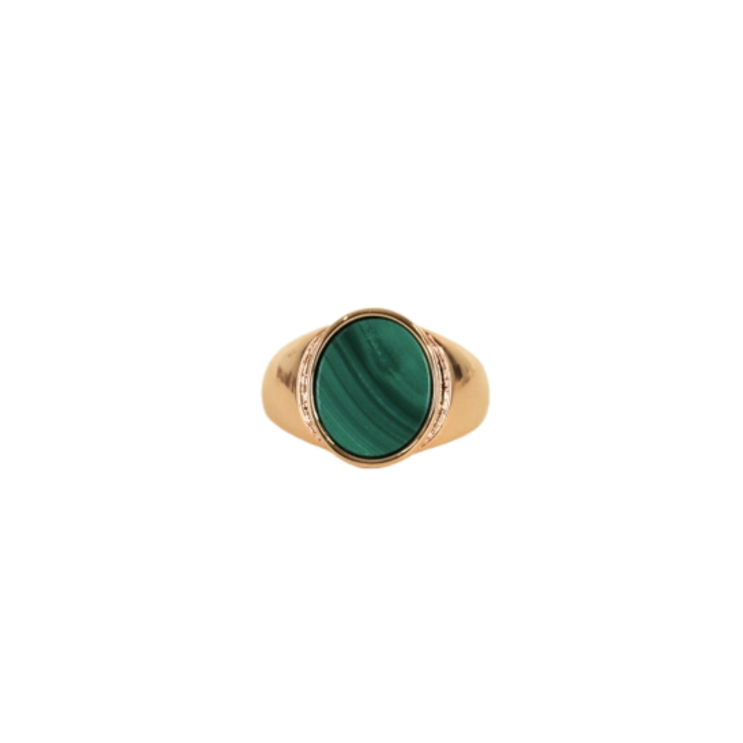 Malachite Signet Ring