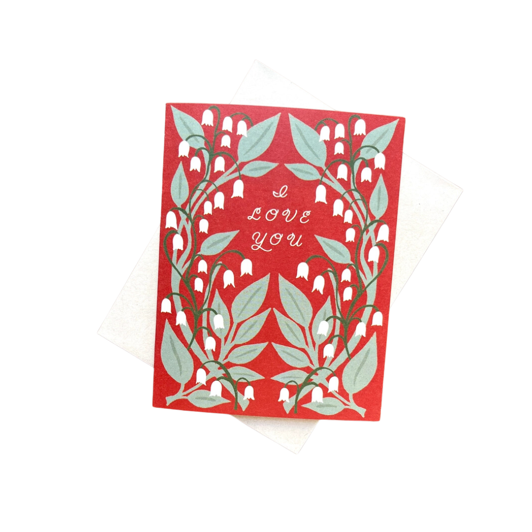 I Love You Offset Printed Card