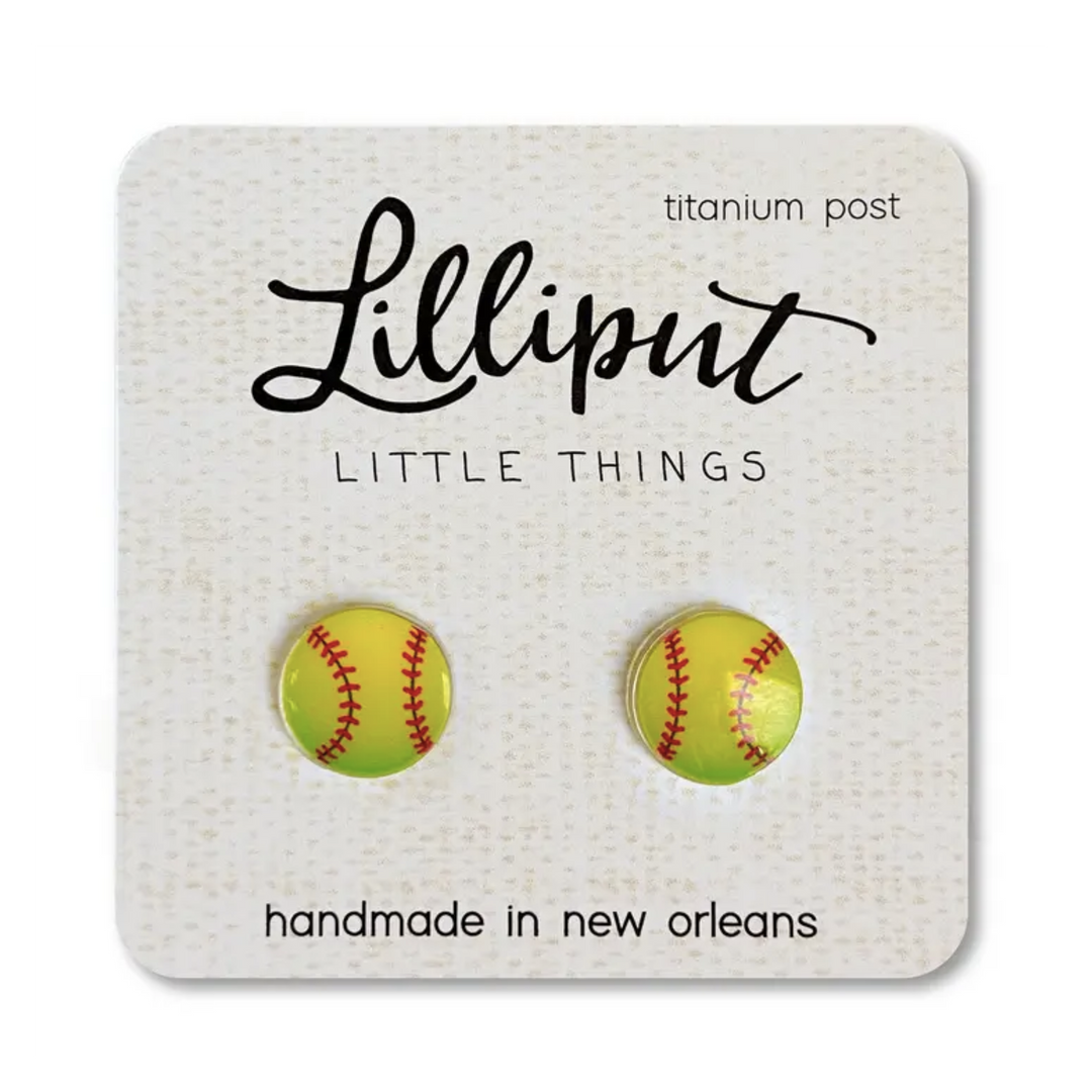 Softball Earrings